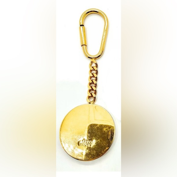 VERSACE Gold Tone Keychain - Picture 2 of 2